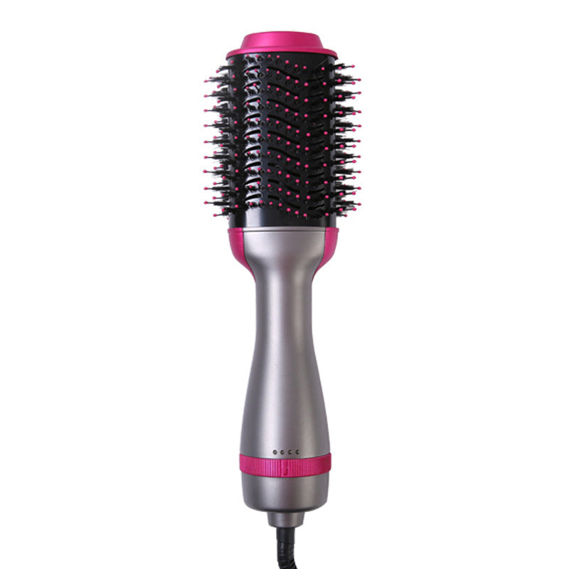 Brosse à air chaud multifonction 3 en 1 avec fer à friser et lissage.