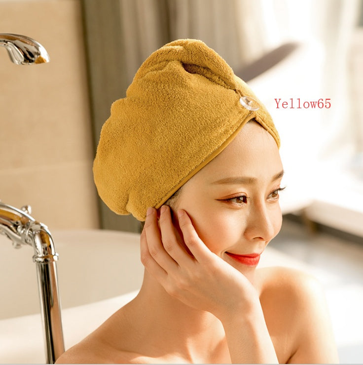 Bonnet de sèche-cheveux pour femme, serviette absorbante pour cheveux secs