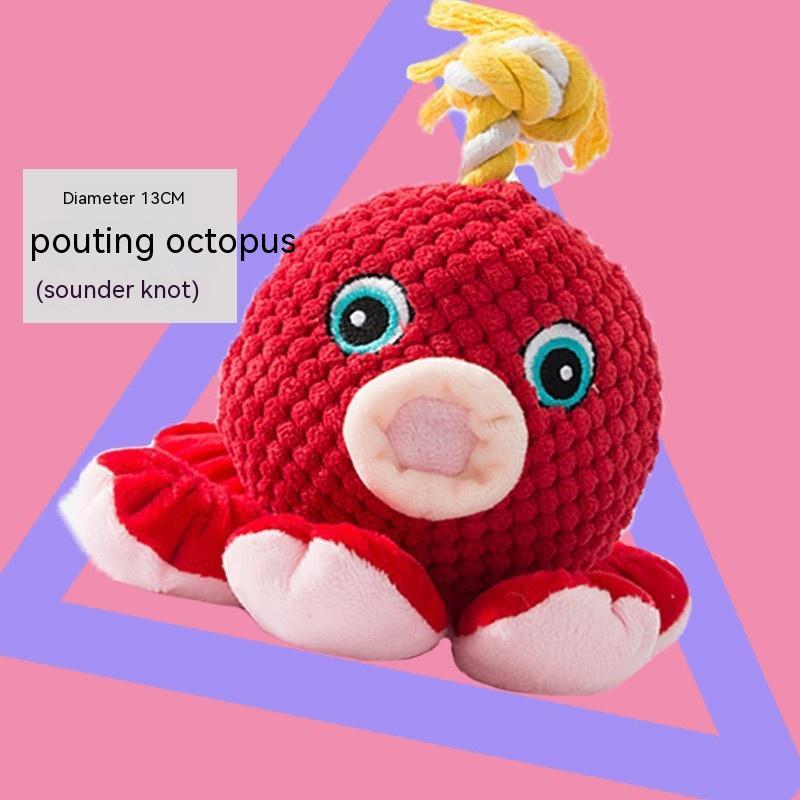 Jouet en peluche sonore pour chien avec des molaires soulageant l'ennui, produits pour animaux de compagnie.