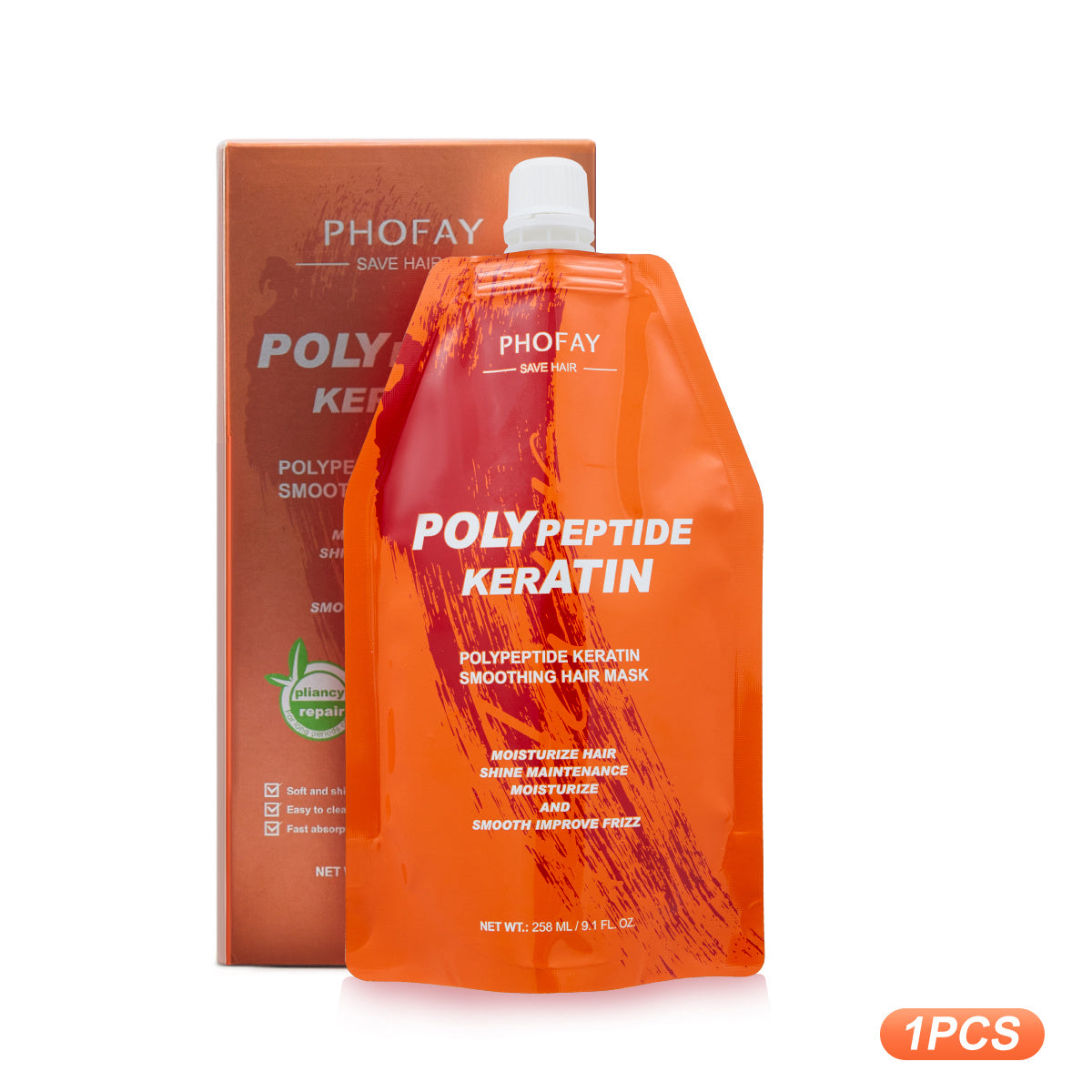 PHOFAY POLY CRÈME DE RESTAURATION CAPILLAIRE BRÛLÉE À LA KÉRATINE