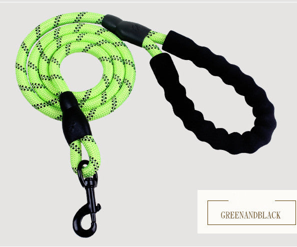 Laisse réfléchissante en nylon pour chien, corde pour chien de petite, moyenne et grande taille, pour la marche et l'entraînement, fournitures pour animaux de compagnie.