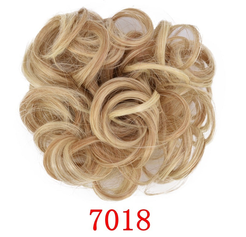 Anneau pour cheveux en forme de bourgeon en caoutchouc