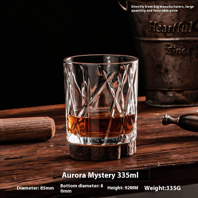 Verre à whisky en cristal, verre à bière, verre à whisky, verre à vin épais, coffret cadeau, vente en gros
