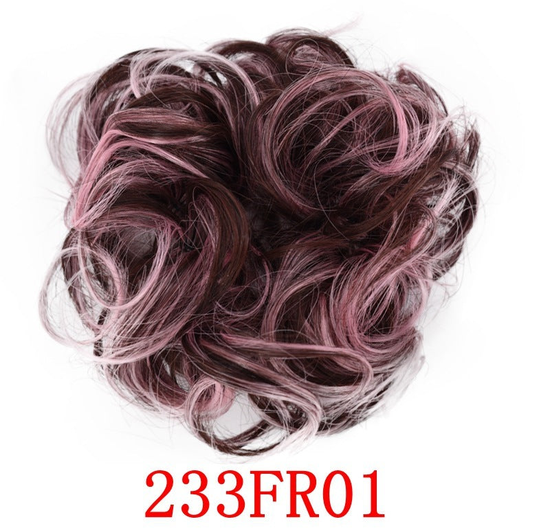 Anneau pour cheveux en forme de bourgeon en caoutchouc