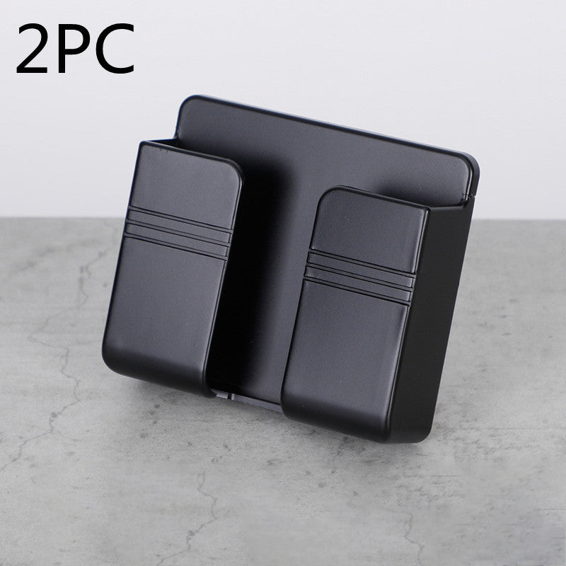 Support de rangement pour téléphone mobile avec chargeur, boîte de rangement adhésive sans perçage.