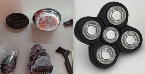 Rasoir électrique multifonction 5 en 1 avec 5 lames pour hommes, tondeuse rechargeable pour tête rasée, barbe et poils de nez.