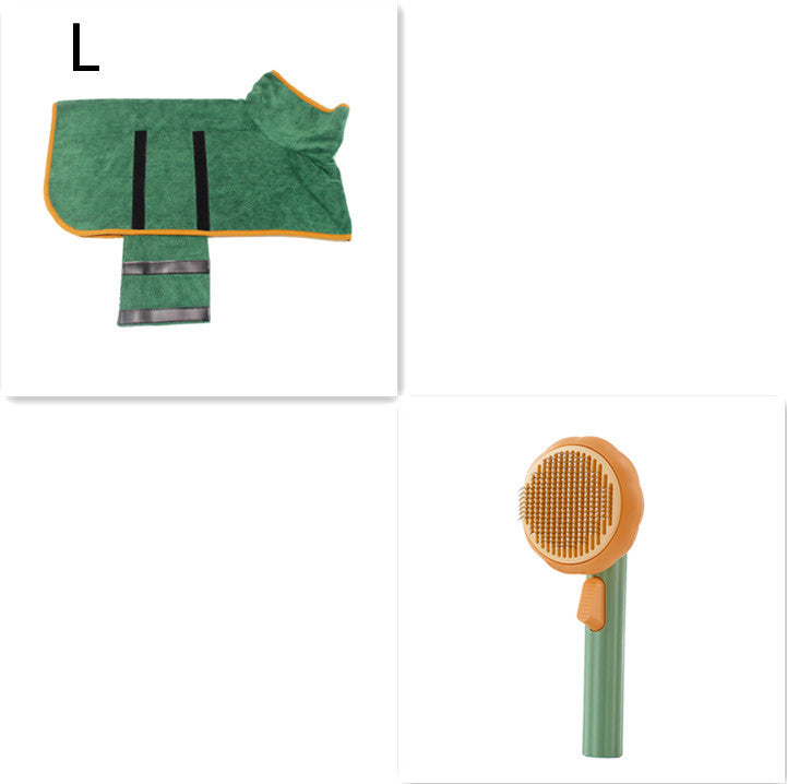 Nouvelle brosse pour chat à poils, vente chaude, peigne en acier inoxydable à main, auto-nettoyant, boucleur pour l'élimination des poils.