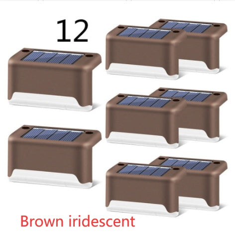 Nouvelle lampe de clôture solaire LED étanche à mise à niveau, lumières de terrasse solaires, lumière de marche solaire extérieure pour patio, escaliers, jardin, allée, pas de jardin.
