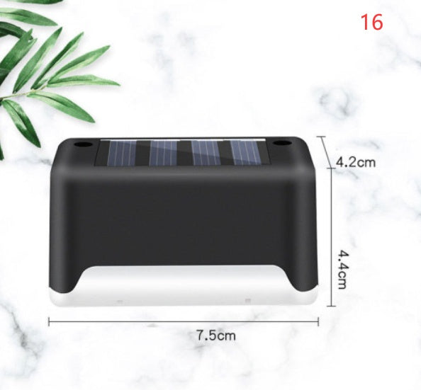 Nouvelle lampe de clôture solaire LED étanche à mise à niveau, lumières de terrasse solaires, lumière de marche solaire extérieure pour patio, escaliers, jardin, allée, pas de jardin.