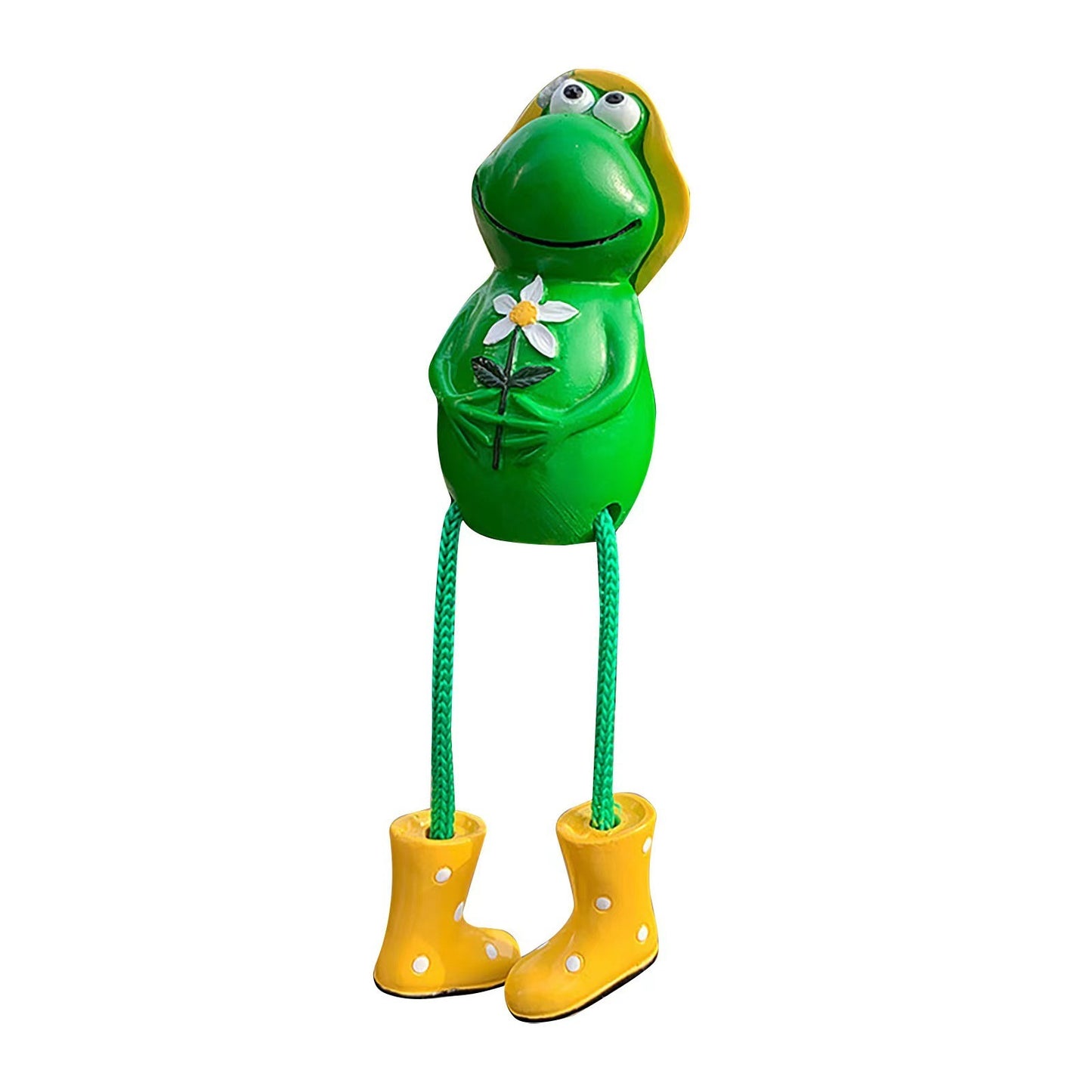 Décoration de grenouille suspendue en résine créative