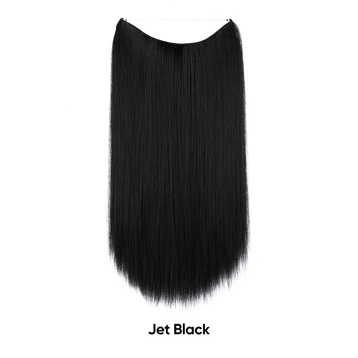 Extension de cheveux invisible lisse multicolore dégradée réglable en une seule pièce pour femme