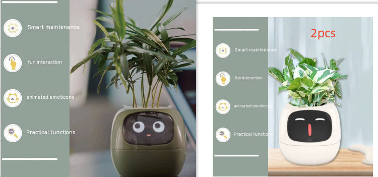 Planificateur Intelligent Amusement Inépuisable Plus de 49 Expressions Riches 7 Capteurs Intelligents et Puces AI Facilitent et Rendent Agréable la Culture des Plantes
