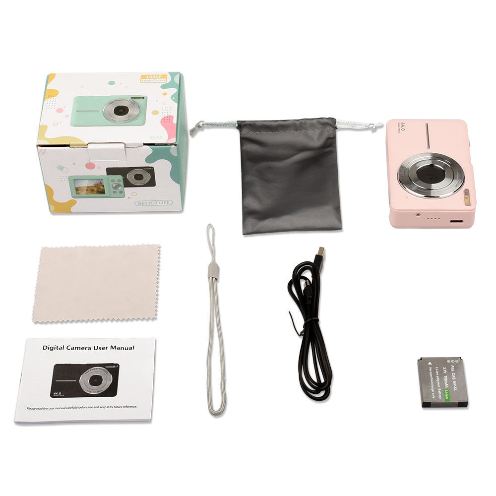 Mini caméra numérique Caméra numérique HD pour enfants Caméra numérique mini pour étudiants Cadeau de Noël et d'anniversaire pour garçons et filles Caméra d'entrée de gamme pour enfants