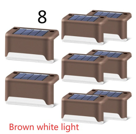 Nouvelle lampe de clôture solaire LED étanche à mise à niveau, lumières de terrasse solaires, lumière de marche solaire extérieure pour patio, escaliers, jardin, allée, pas de jardin.