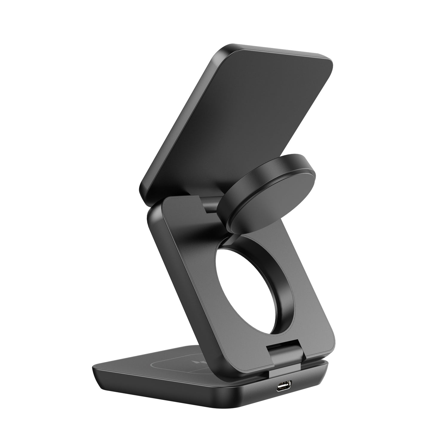 Chargeur sans fil trois-en-un pliable à aspiration magnétique portable