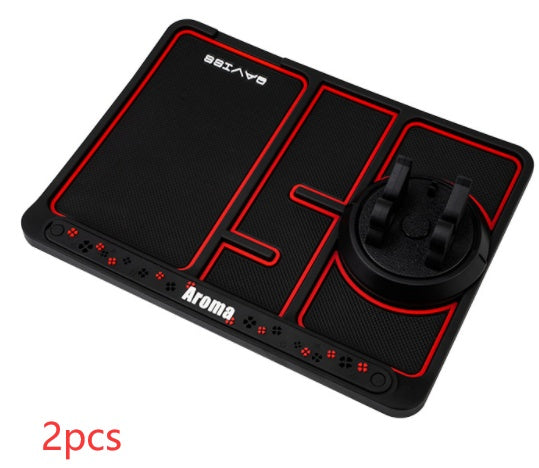 Tapis de téléphone pour voiture antidérapant pour carte de numéro de stationnement 4-en-1, support de téléphone auto, tapis adhésif antidérapant, support de téléphone de tableau de bord.