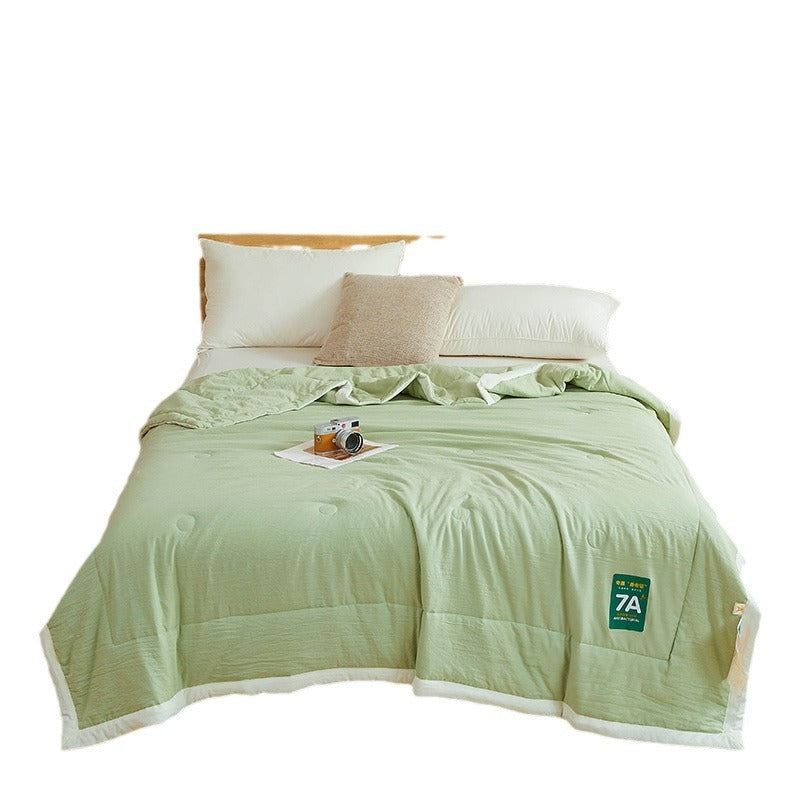 Couette d'été fraîche en coton brut antibactérien lavable