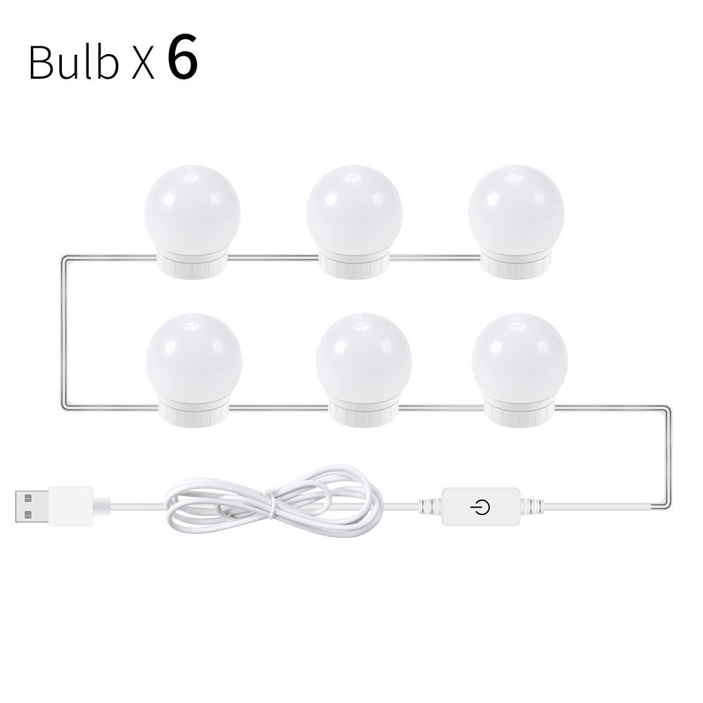 Ampoule LED pour miroir avec interrupteur tactile USB