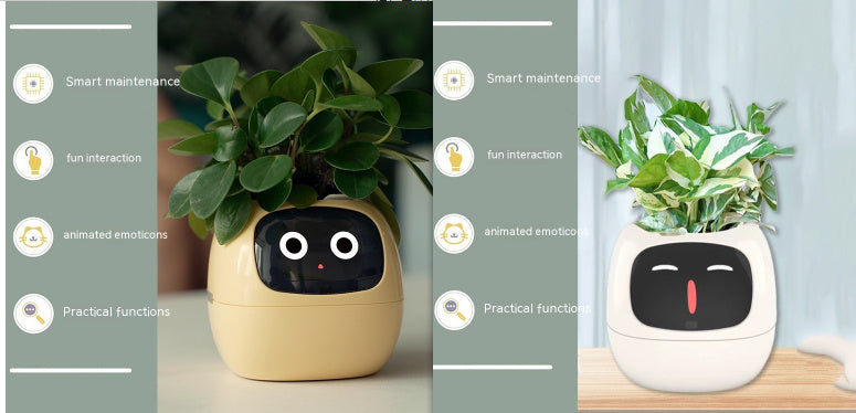 Planificateur Intelligent Amusement Inépuisable Plus de 49 Expressions Riches 7 Capteurs Intelligents et Puces AI Facilitent et Rendent Agréable la Culture des Plantes