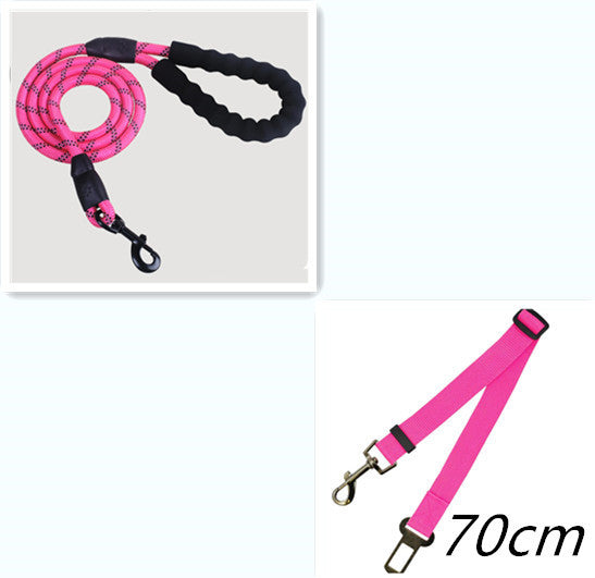 Laisse réfléchissante en nylon pour chien, corde pour chien de petite, moyenne et grande taille, pour la marche et l'entraînement, fournitures pour animaux de compagnie.