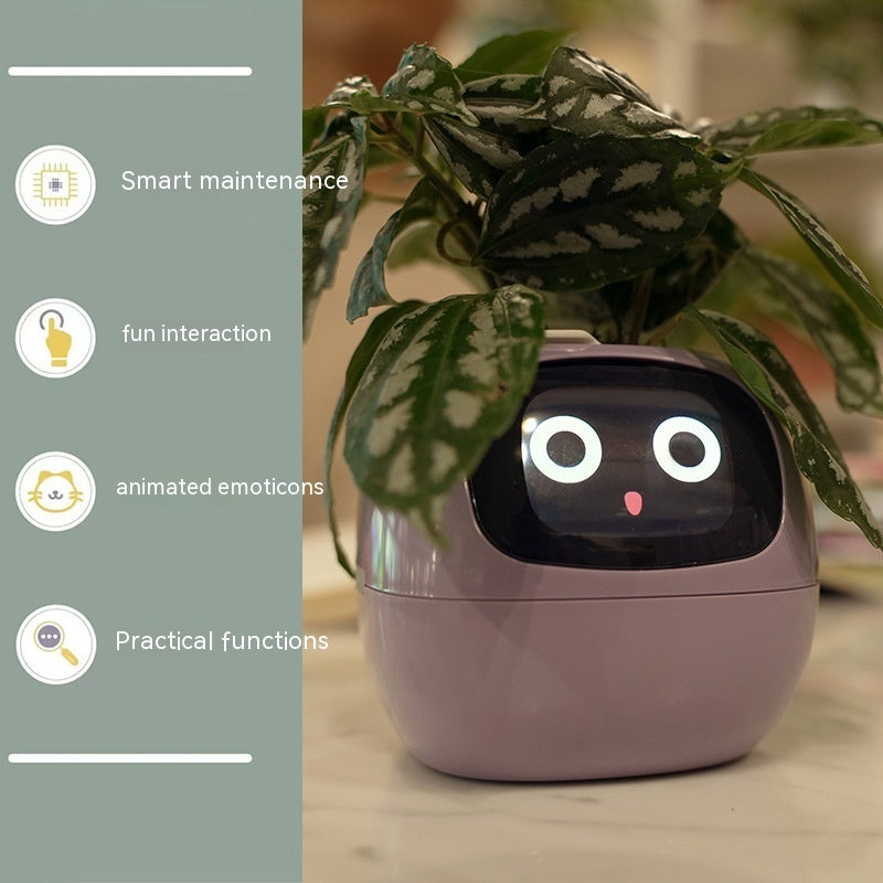 Planificateur Intelligent Amusement Inépuisable Plus de 49 Expressions Riches 7 Capteurs Intelligents et Puces AI Facilitent et Rendent Agréable la Culture des Plantes