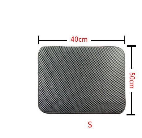 Tapis de lit pour chats à double couche, tapis de litière pour animaux de compagnie, tapis de piégeage pour litière, produit pour animaux de compagnie, matelas pour chats, tapis de nettoyage pour la maison.
