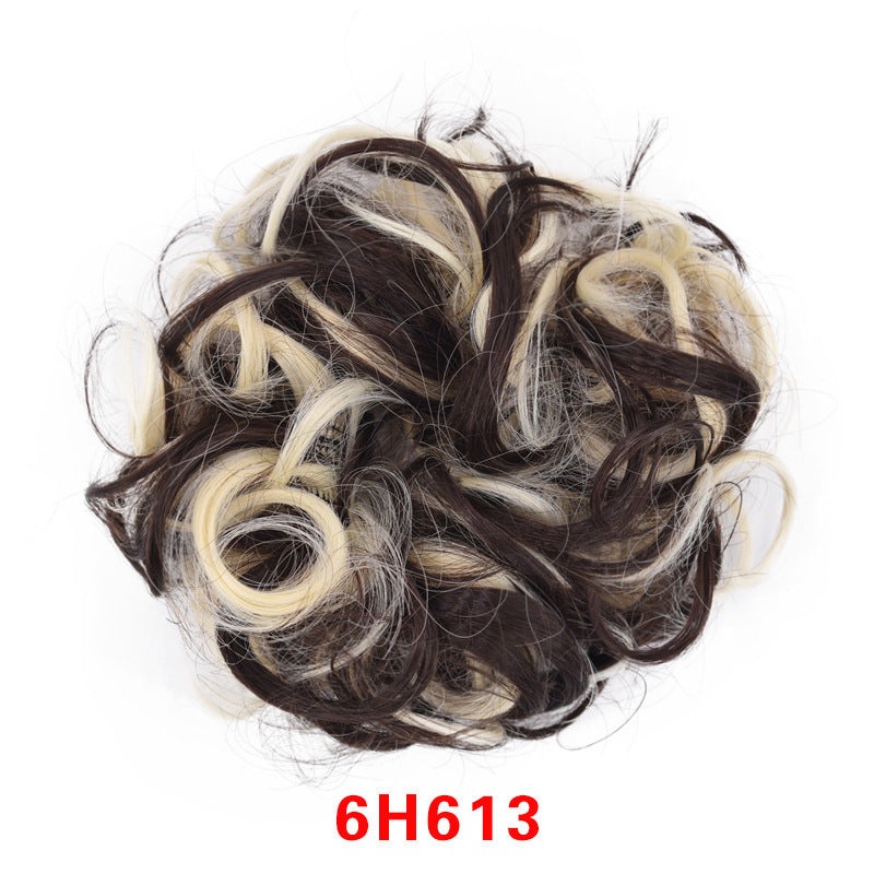Anneau pour cheveux en forme de bourgeon en caoutchouc