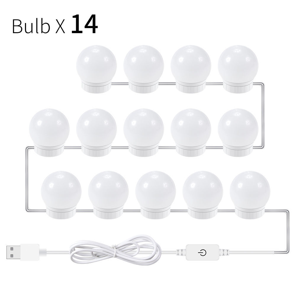 Ampoule LED pour miroir avec interrupteur tactile USB