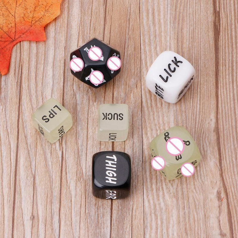 Jouets de drague amusants en dés anglais pour hommes et femmes