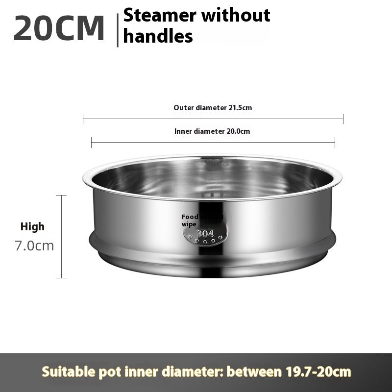 Râtelier de cuisson à vapeur universel en acier inoxydable 304 avec poignée pour chaudière électrique.