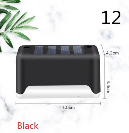 Nouvelle lampe de clôture solaire LED étanche à mise à niveau, lumières de terrasse solaires, lumière de marche solaire extérieure pour patio, escaliers, jardin, allée, pas de jardin.
