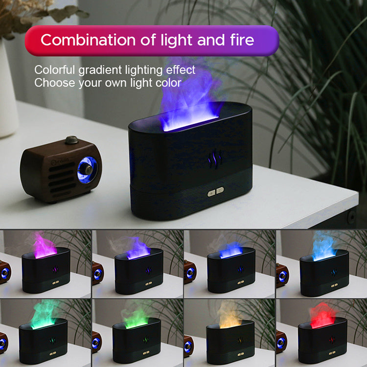 Humidificateur à ultrasons USB à flamme, meilleur vendeur de 2022, diffuseur d'arômes à LED RGB coloré.