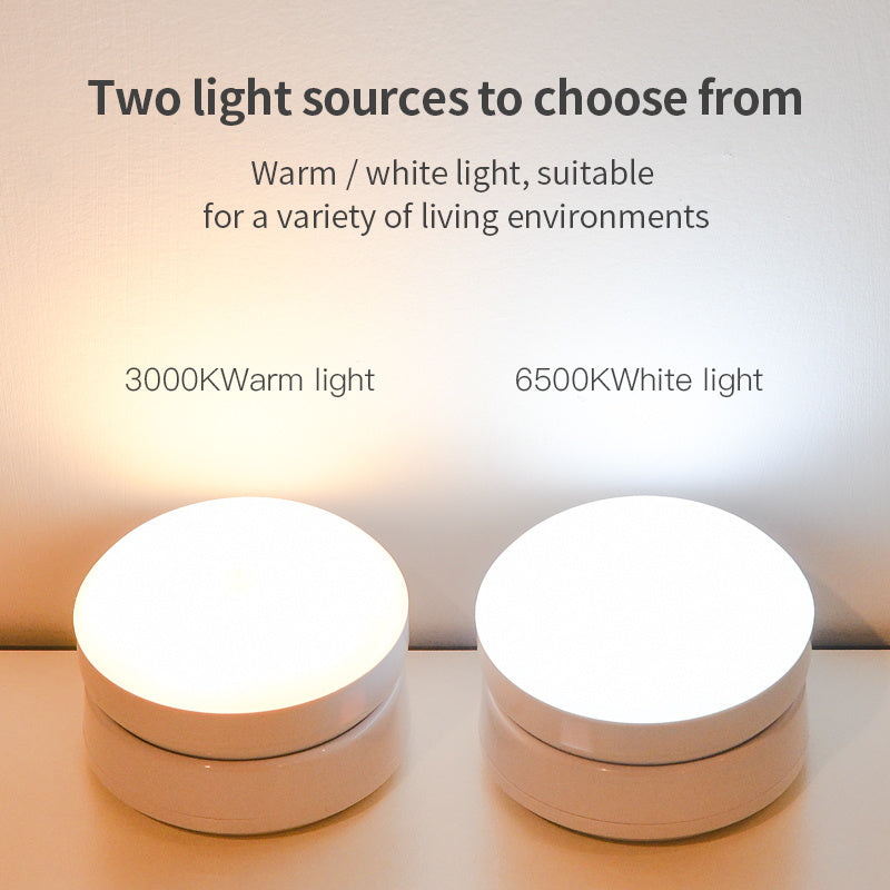 Rotatable human body motion sensor light, hallway light, garage light, wardrobe light, night light.