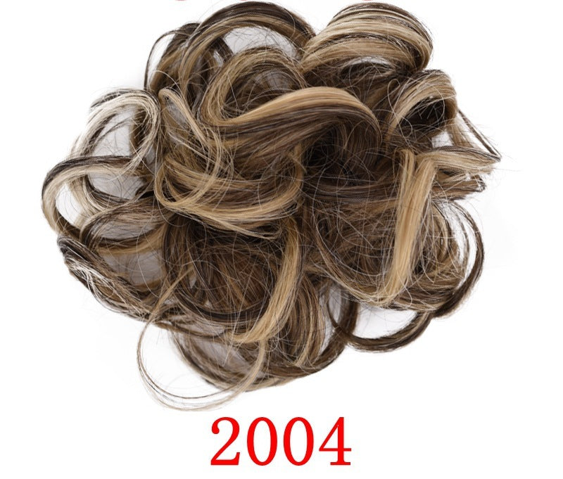 Anneau pour cheveux en forme de bourgeon en caoutchouc