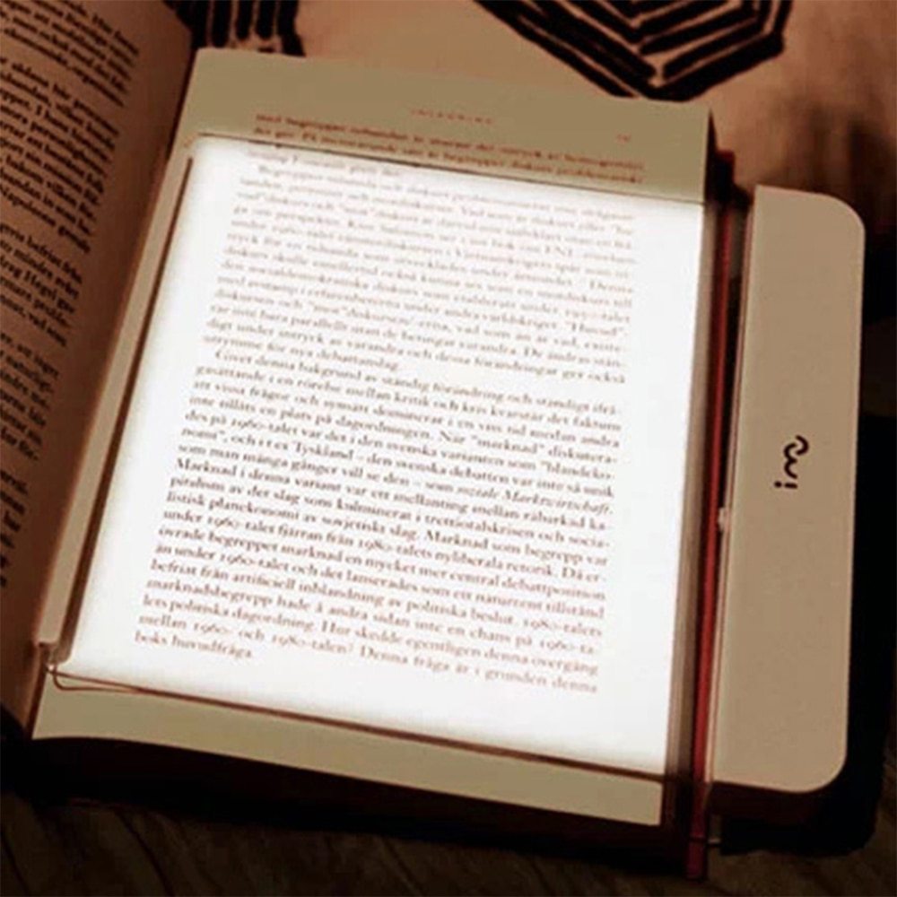 Lampe de lecture à LED dimmable, protection des yeux, lampe de livre en résine acrylique pour la lecture nocturne.