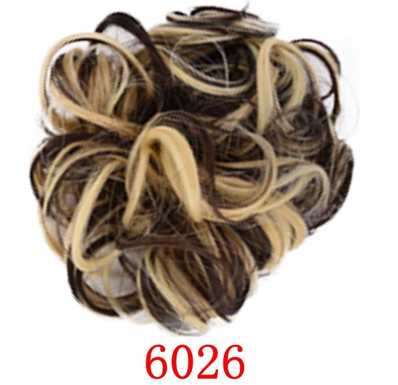 Anneau pour cheveux en forme de bourgeon en caoutchouc