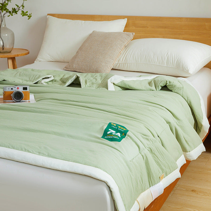 Couette d'été fraîche en coton brut antibactérien lavable