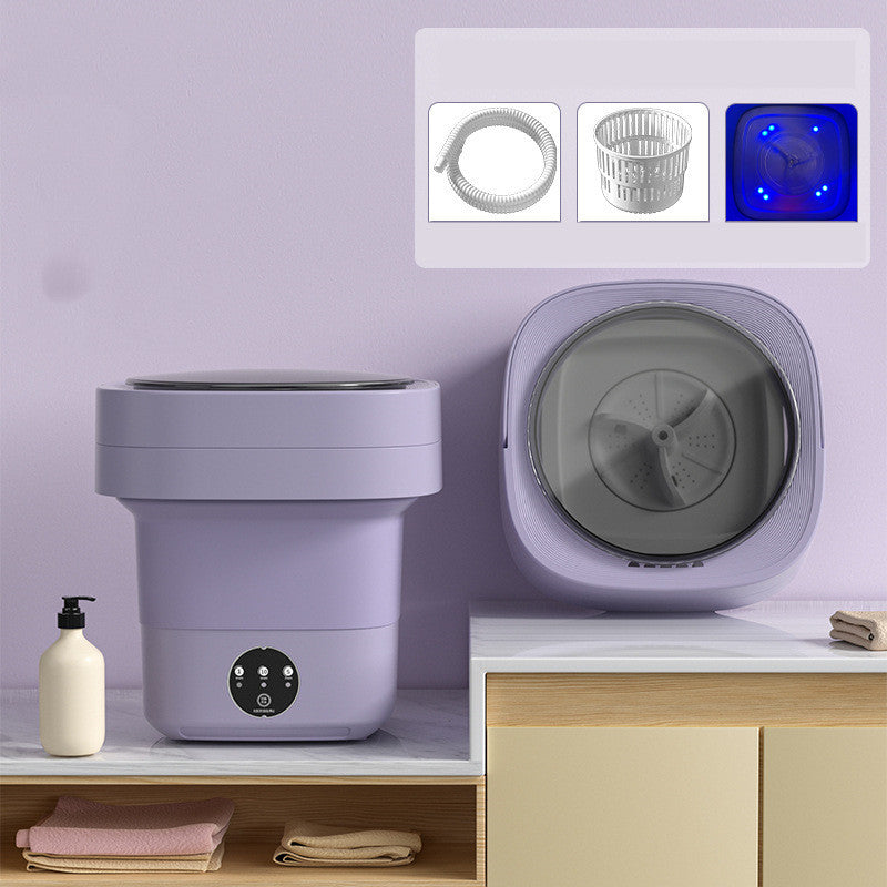 Mini machine à laver pliable portable pour chaussettes, sous-vêtements et culottes, grande capacité, 3 modèles avec gadgets de séchage.