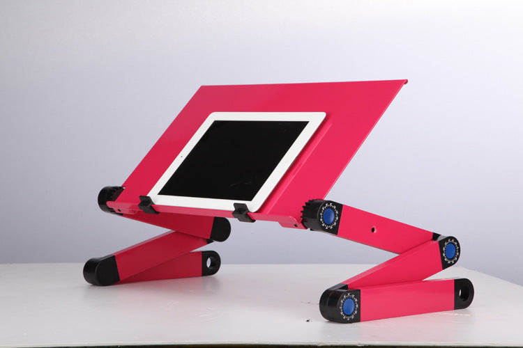 Support de table pour ordinateur portable avec un design ergonomique pliable et ajustable, bureau pour ultrabook, netbook ou tablette avec tapis de souris.