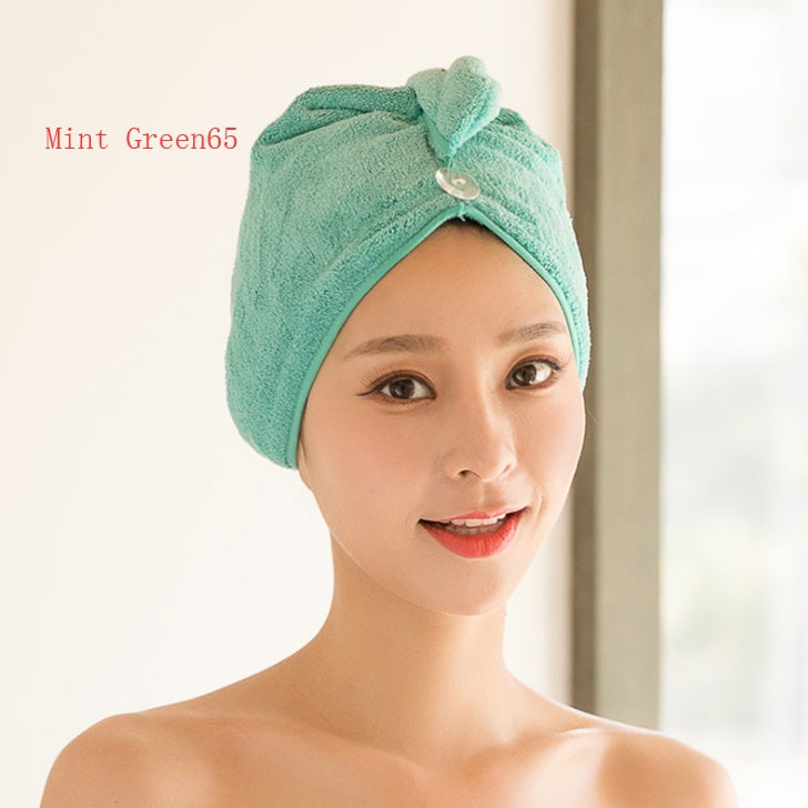 Bonnet de sèche-cheveux pour femme, serviette absorbante pour cheveux secs