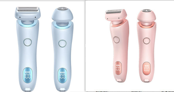 Épilateur 2 en 1, tondeuse rechargeable USB pour femmes, rasoir pour le corps, le visage, les jambes, les aisselles, le bikini, les mains et le pubis.