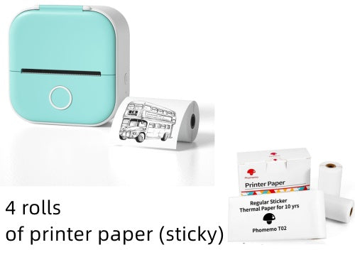 Imprimante thermique portable mini pour étiquettes, imprimante photo domestique, imprimante pour étudiants, imprimante de questions erronées, imprimante d'étiquettes mini compatible Bluetooth, étiquettes de prix.