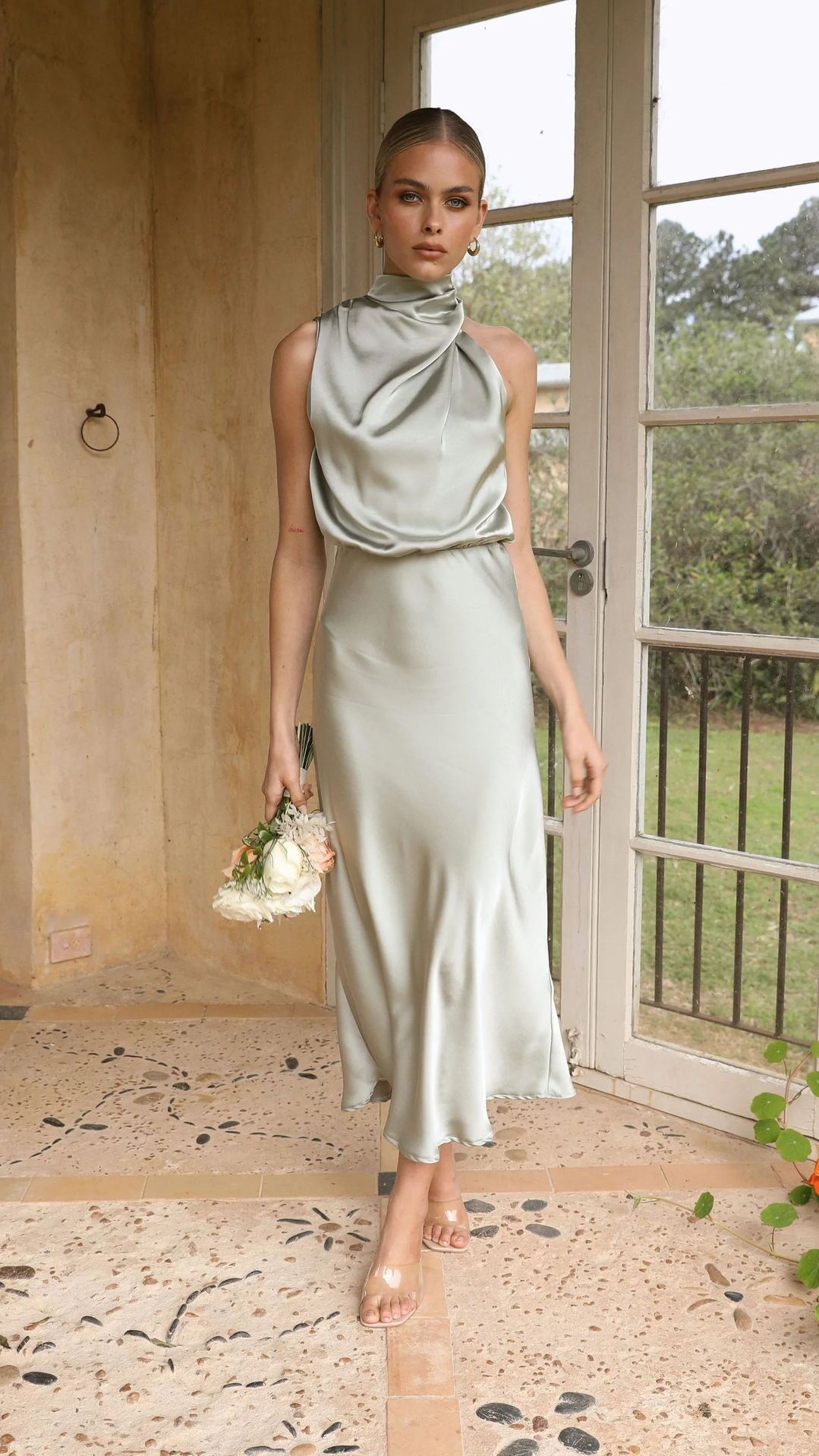 Robe sans manches à col licou, mode d'été, robes de soirée pour femmes, vêtements