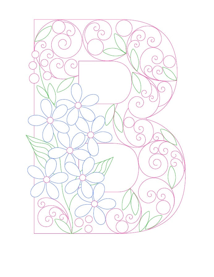 Kit de peinture en filigrane de papier - Lettres