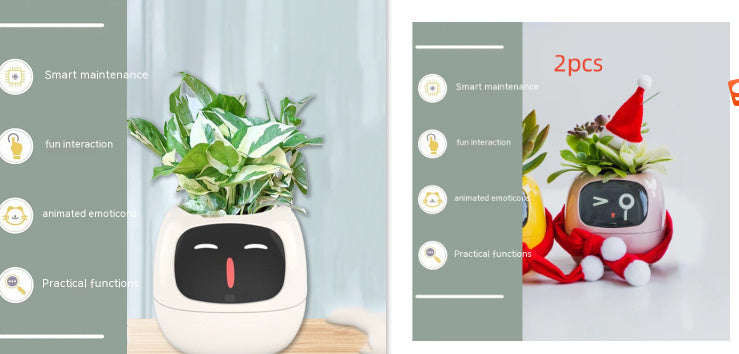 Planificateur Intelligent Amusement Inépuisable Plus de 49 Expressions Riches 7 Capteurs Intelligents et Puces AI Facilitent et Rendent Agréable la Culture des Plantes