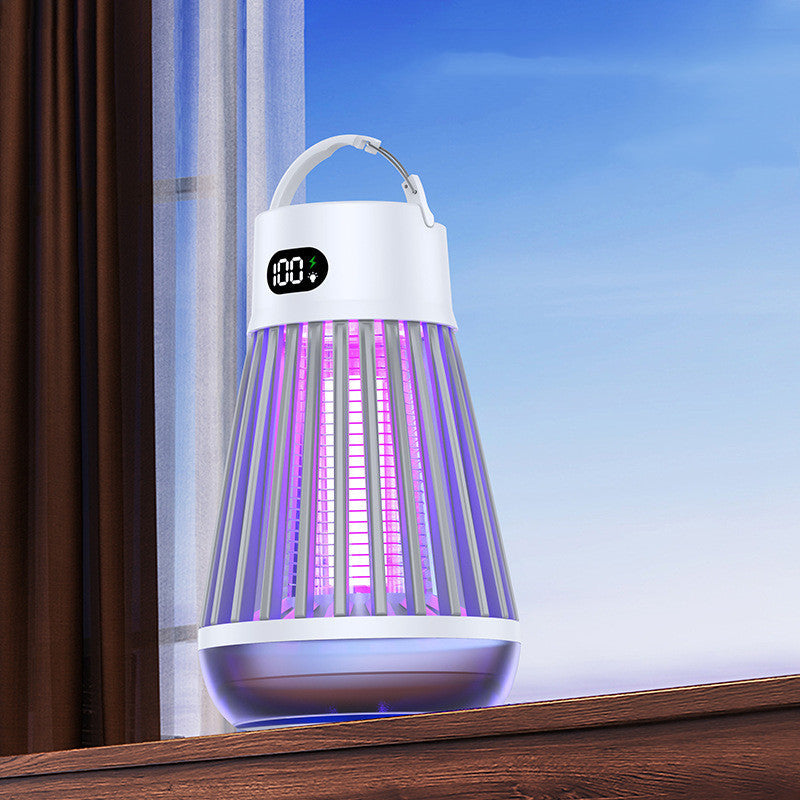 Lampe anti-moustiques à affichage numérique, piège à moustiques par choc électrique, lumière piège à insectes sans radiation, répulsif à insectes pour chambre à coucher, gadgets d'été pour l'extérieur.