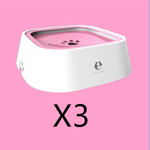 1,5 L Bol d'eau pour chat et chien, bol flottant transporté, distributeur d'eau anti-débordement, fontaine pour animaux, fournitures pour chiens en ABS et PP.