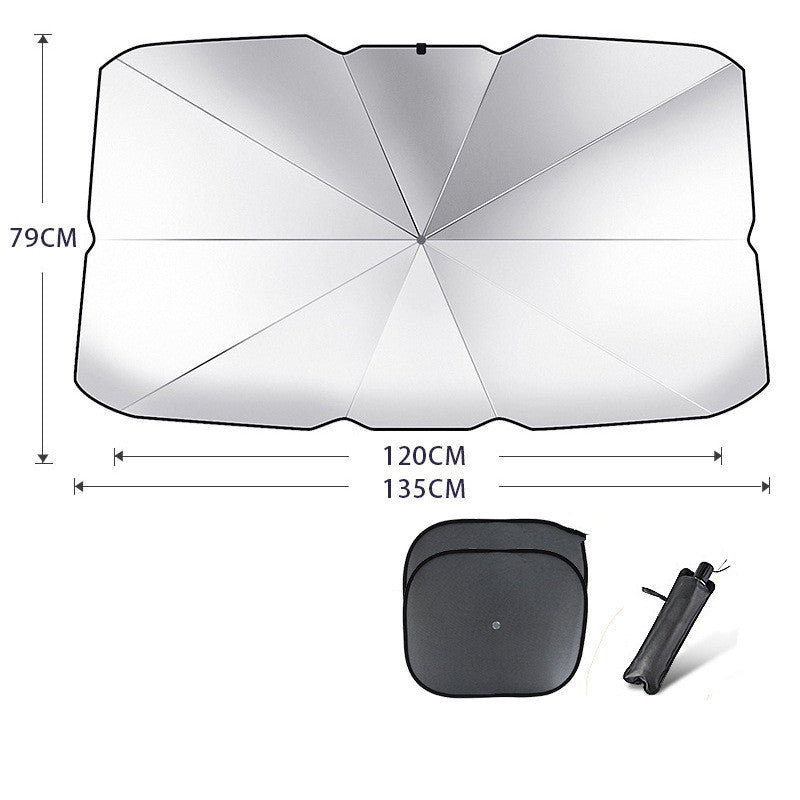 Pare-soleil pliable pour pare-brise de voiture, protection UV, isolation thermique, parasol, couverture de fenêtre avant de voiture, protecteur intérieur, gadgets d'été.