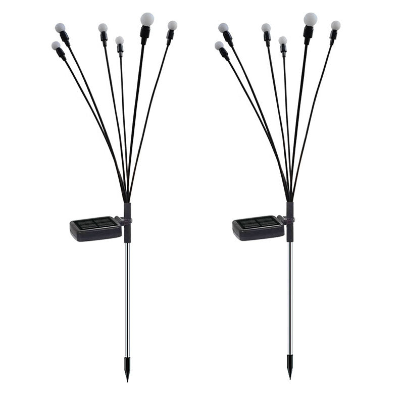 Lumière solaire Firefly de simulation pour décoration de jardin extérieur, lampe de paysage, décor de Noël, lumières LED solaires, lumières de jardin extérieur.