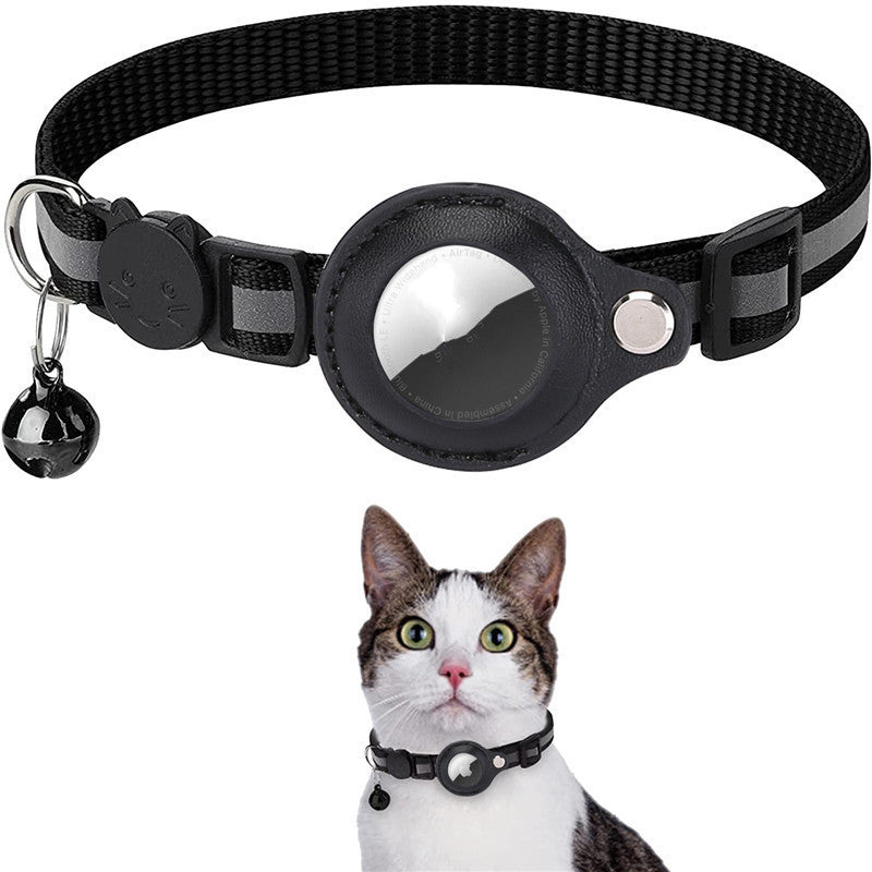 Étui de protection étanche pour collier réfléchissant pour Airtag, Air Tag, Airtags, couverture protectrice pour chat, chien, chaton, chiot, collier en nylon.